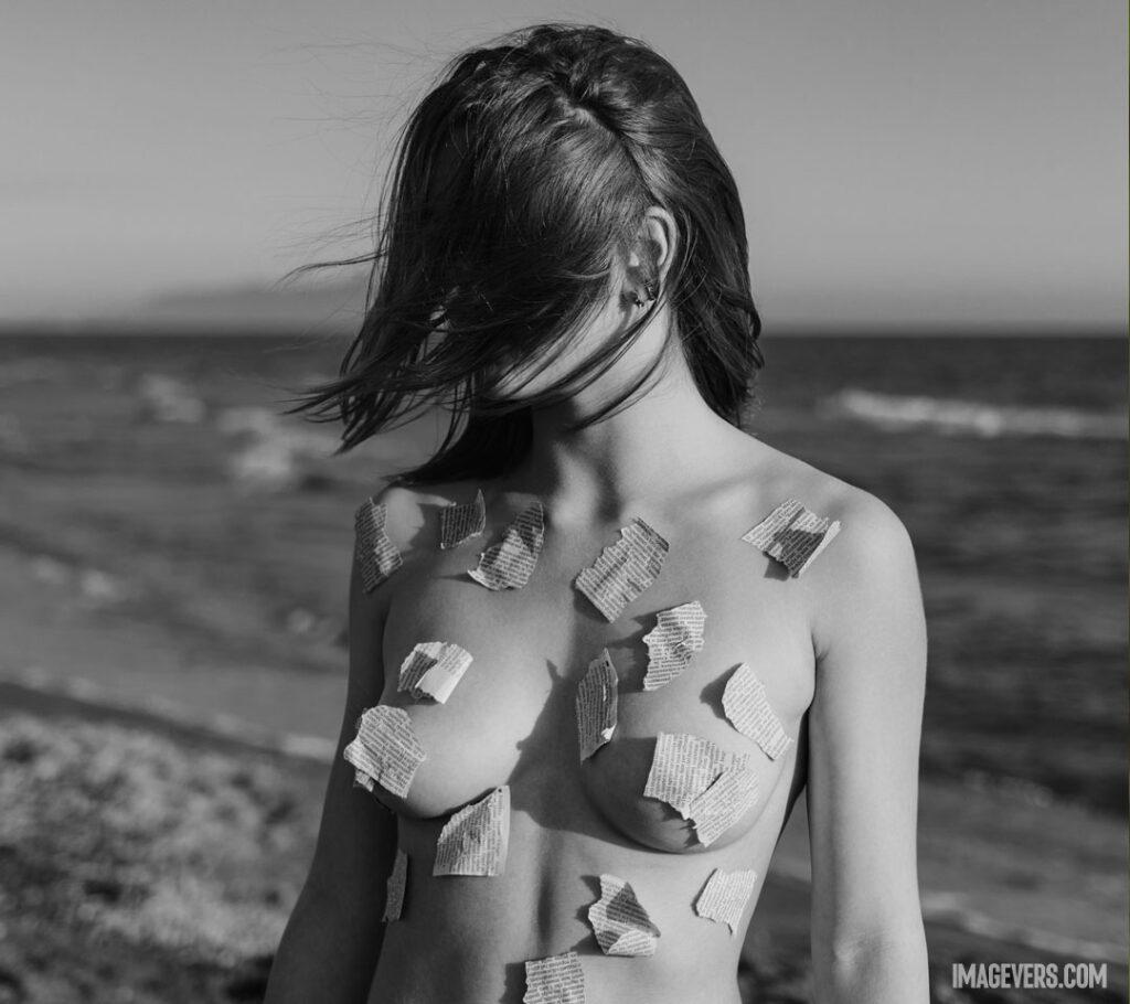 Grayscale-Photography-Of-Topless-Woman